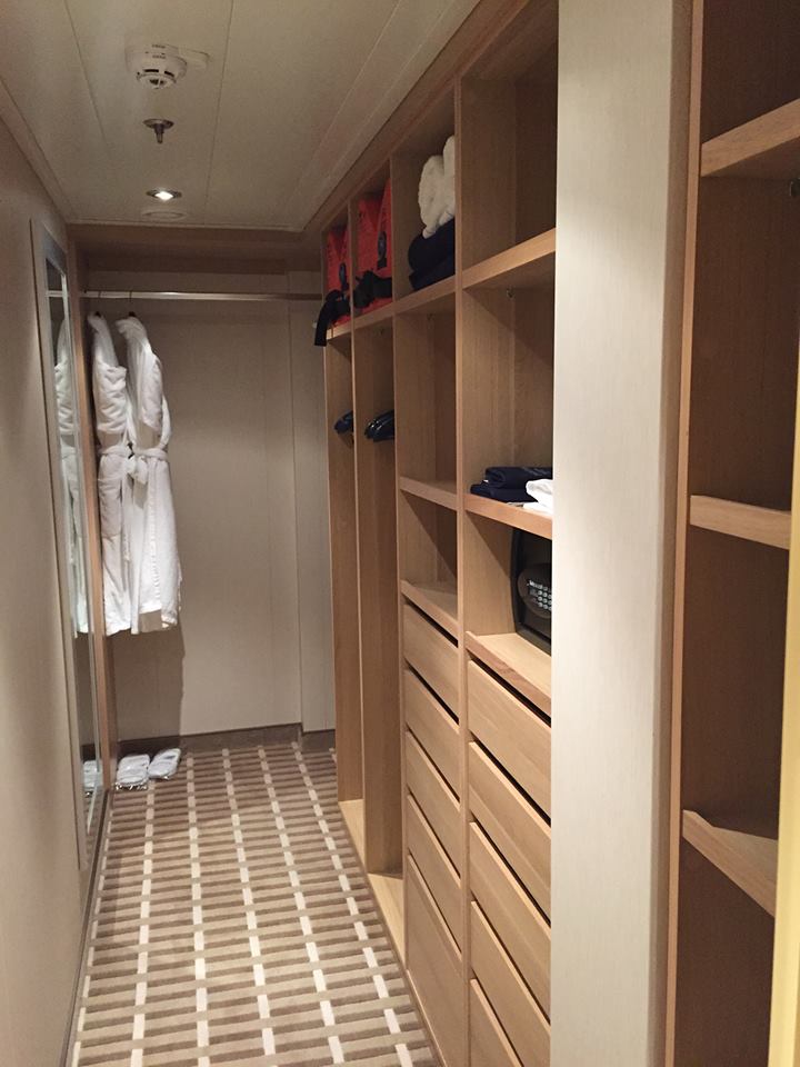 A walk in closet with plenty of room