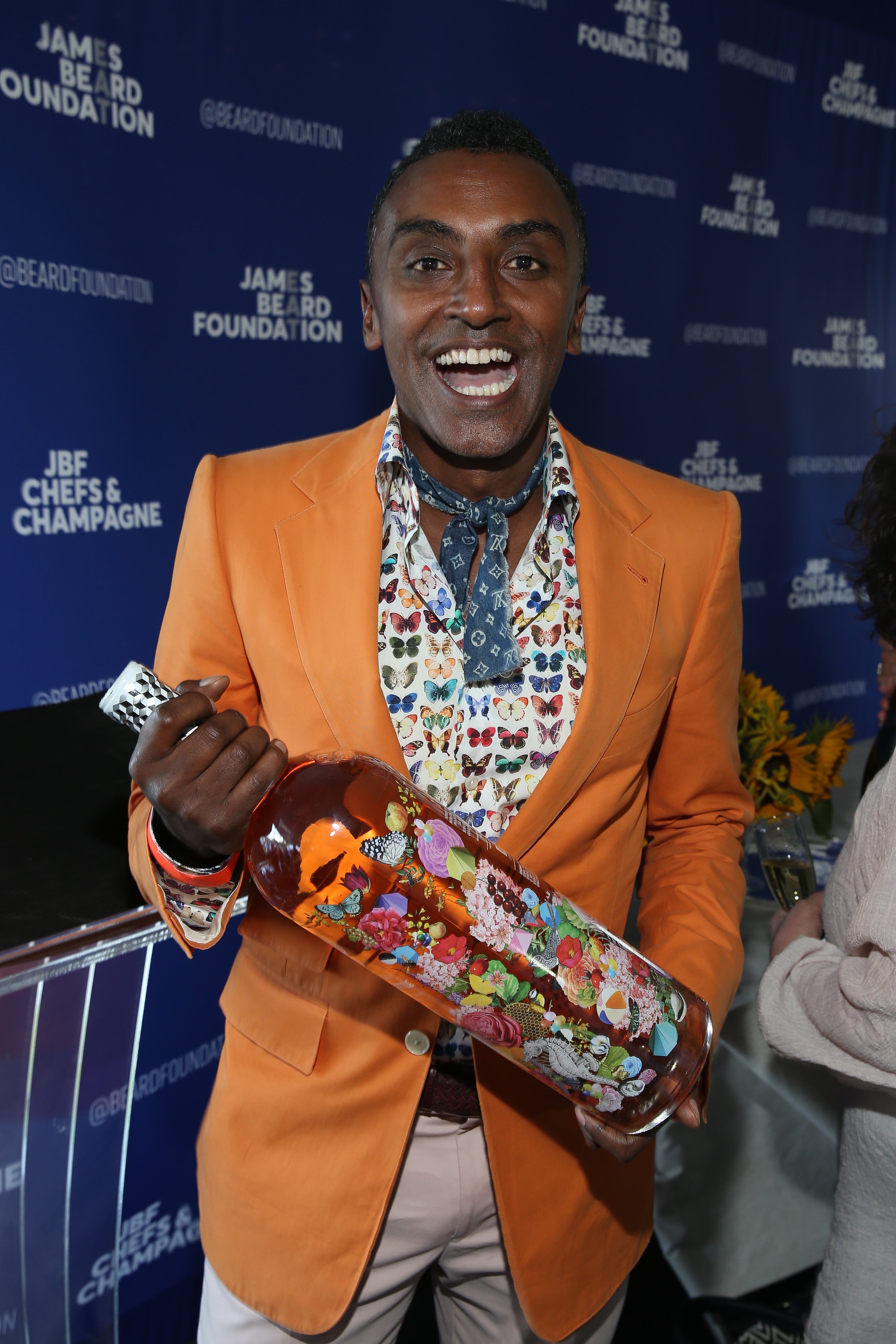 Honoree Marcus Samuelsson seen at the 2017 JBF Chefs and Champagne at Wolffer estate on Saturday, July 29, 2017 in Sagaponack, N.Y. (Photo by Mark Von Holden/Invision for James Beard Foundation/Invision)